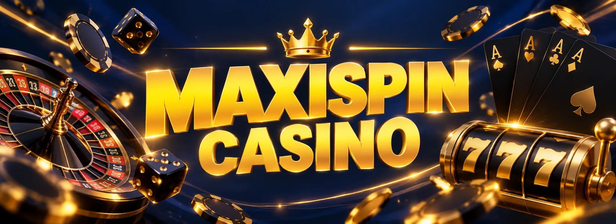 Maxispin Casino Australia welcome offer of A$2,500 and 250 free spins on a gold pokie reel